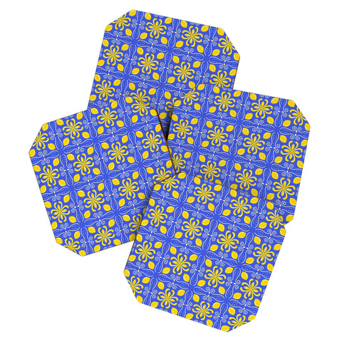 Design by Spark Dolce Vita Lemon Tile Coaster Set