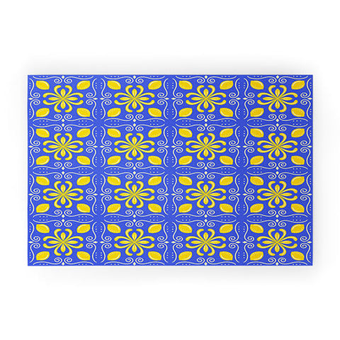 Design by Spark Dolce Vita Lemon Tile Welcome Mat