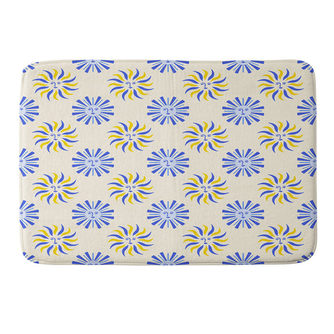Design by Spark Dolce Vita Radial Sun Flames Memory Foam Bath Mat