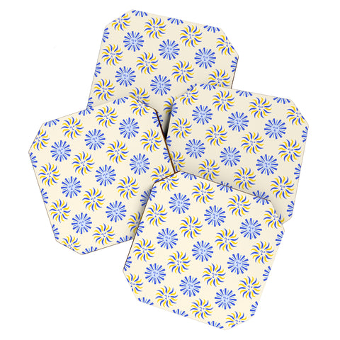 Design by Spark Dolce Vita Radial Sun Flames Coaster Set