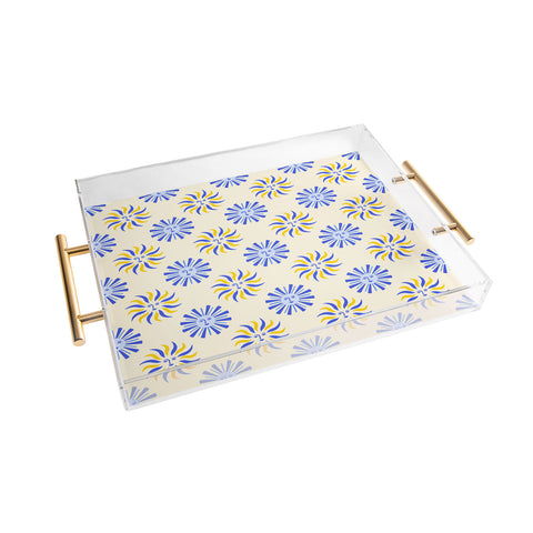 Design by Spark Dolce Vita Radial Sun Flames Acrylic Tray