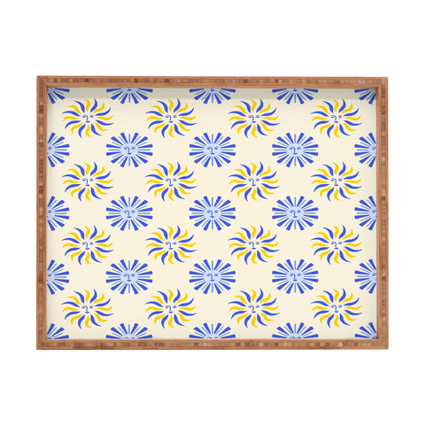 Design by Spark Dolce Vita Radial Sun Flames Rectangular Tray