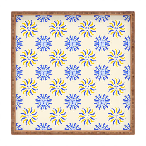 Design by Spark Dolce Vita Radial Sun Flames Square Tray