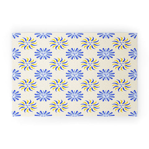 Design by Spark Dolce Vita Radial Sun Flames Welcome Mat