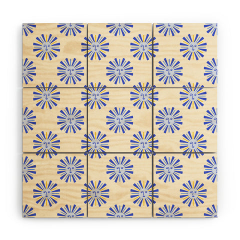 Design by Spark Dolce Vita Radial Sun Wood Wall Mural