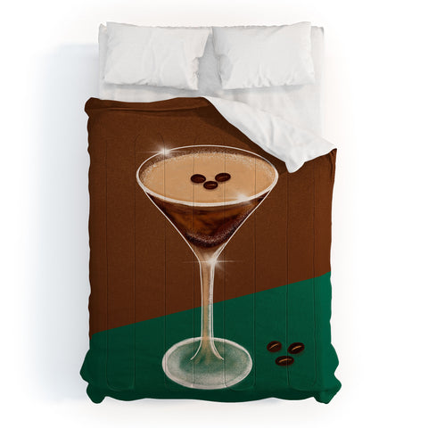 Design by Spark Expresso Martini Coffee Beans Comforter