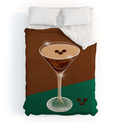 Design by Spark Expresso Martini Coffee Beans Duvet Cover