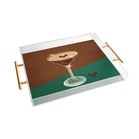 Design by Spark Expresso Martini Coffee Beans Acrylic Tray