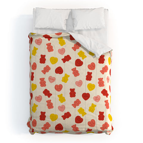 Design by Spark Gummy Bears and Candy Hearts Valentines Comforter