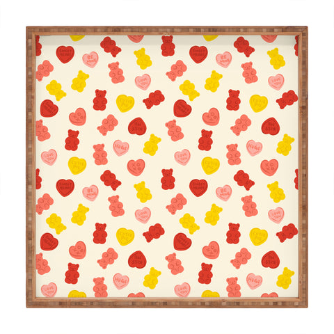 Design by Spark Gummy Bears and Candy Hearts Valentines Square Tray