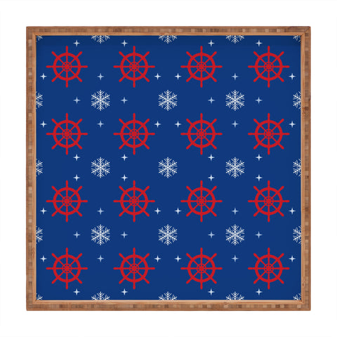 Design by Spark Holiday Helms and Snowflakes Square Tray