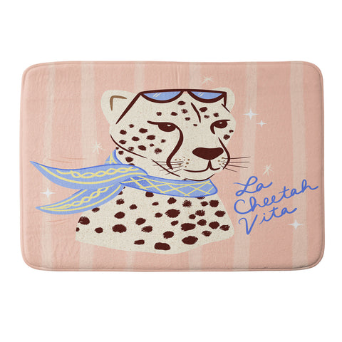 Design by Spark La Cheetah Vita Memory Foam Bath Mat