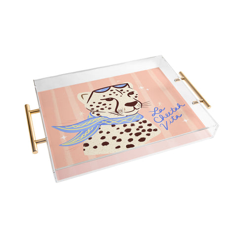 Design by Spark La Cheetah Vita Acrylic Tray