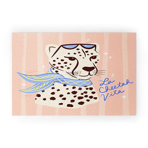 Design by Spark La Cheetah Vita Welcome Mat