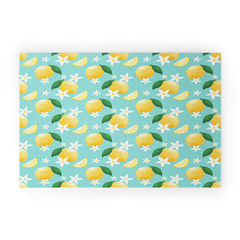 Design by Spark Lemon Florals Welcome Mat