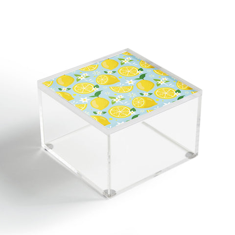 Design by Spark Lemony Fresh Florals Acrylic Box