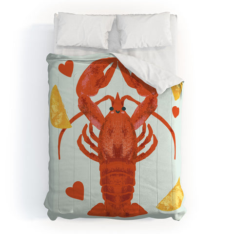 Design by Spark Lob You Lobster Comforter