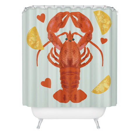 Design by Spark Lob You Lobster Shower Curtain