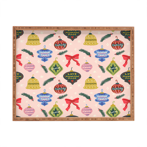 Design by Spark Love Human Made Christmas Ornaments Rectangular Tray