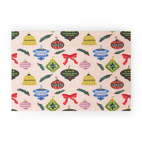 Design by Spark Love Human Made Christmas Ornaments Welcome Mat