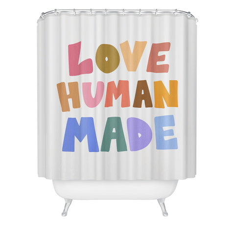 Design by Spark Love Human Made Shower Curtain