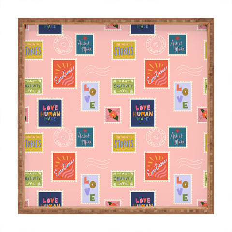 Design by Spark Love Human Made Stamps Square Tray