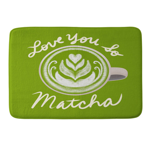 Design by Spark Love You So Matcha Memory Foam Bath Mat