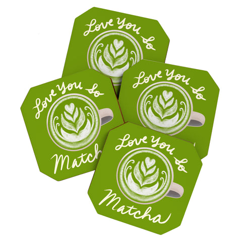 Design by Spark Love You So Matcha Coaster Set