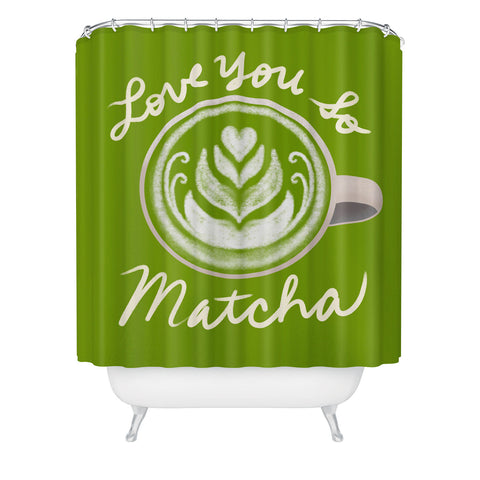 Design by Spark Love You So Matcha Shower Curtain