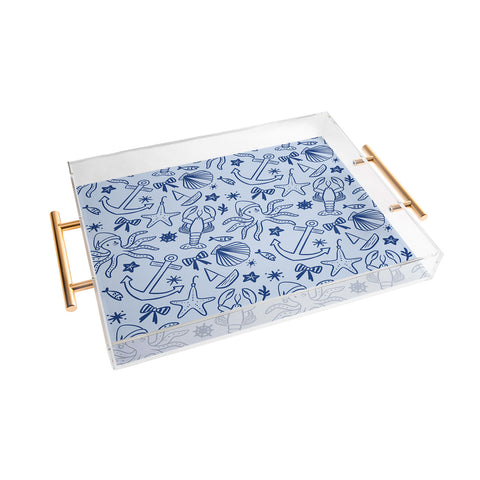 Design by Spark Marine Christmas Holiday Acrylic Tray