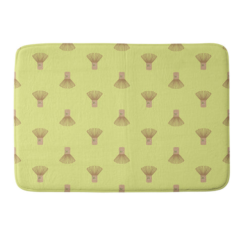 Design by Spark Matcha Whisk Memory Foam Bath Mat