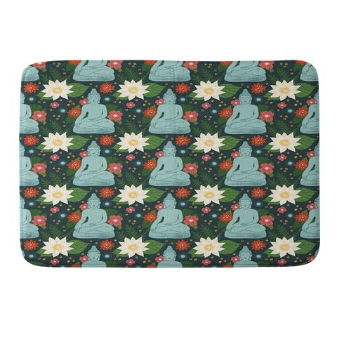 Design by Spark Meditating Lotus Buddha Memory Foam Bath Mat