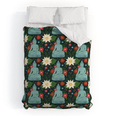 Design by Spark Meditating Lotus Buddha Comforter