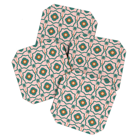 Design by Spark Mid Mod Palm Springs Coaster Set