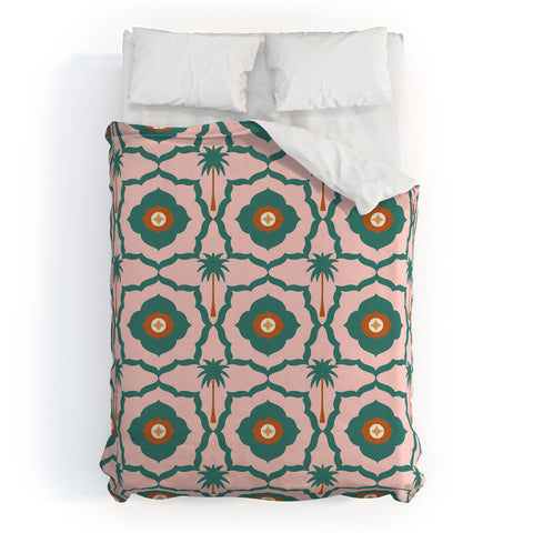 Design by Spark Mid Mod Palm Springs Duvet Cover