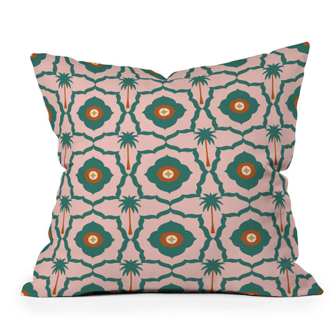 Design by Spark Mid Mod Palm Springs Throw Pillow