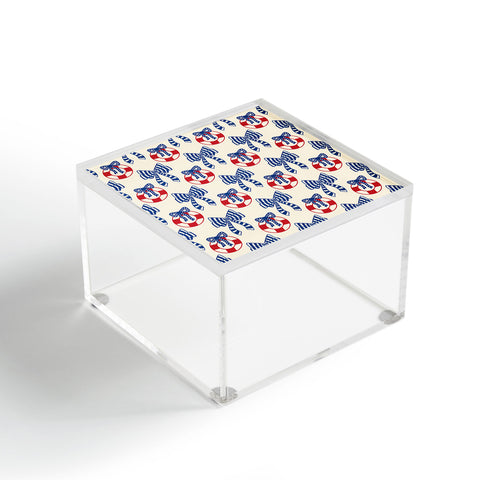 Design by Spark Nautical Christmas Bows Acrylic Box