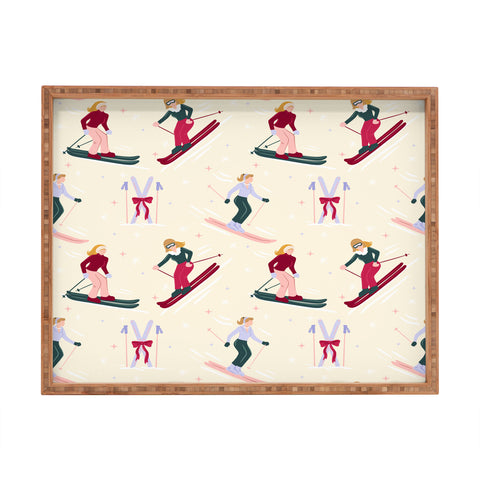 Design by Spark Retro Ski Girls Rectangular Tray