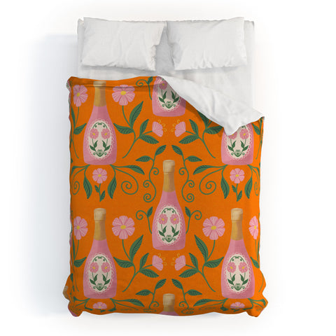 Design by Spark Rose Bubbly And Florals Duvet Cover