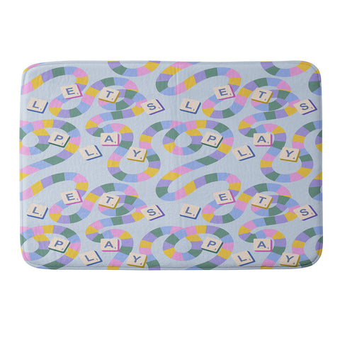 Design by Spark Scrabble Board Game Night Memory Foam Bath Mat