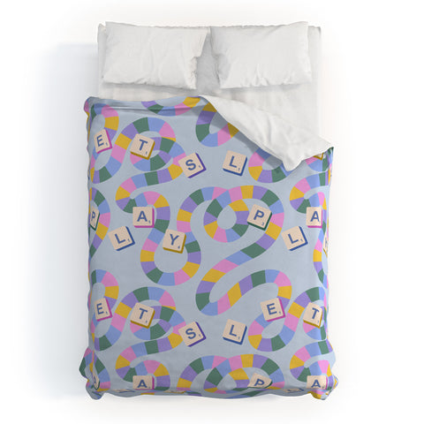 Design by Spark Scrabble Board Game Night Duvet Cover