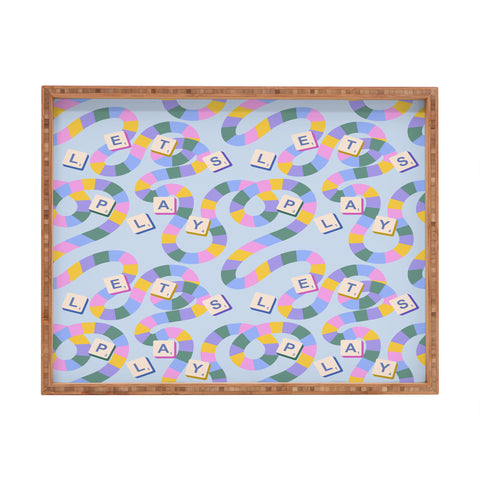 Design by Spark Scrabble Board Game Night Rectangular Tray