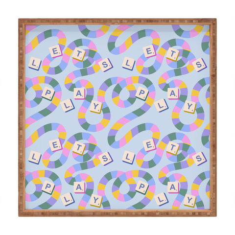 Design by Spark Scrabble Board Game Night Square Tray