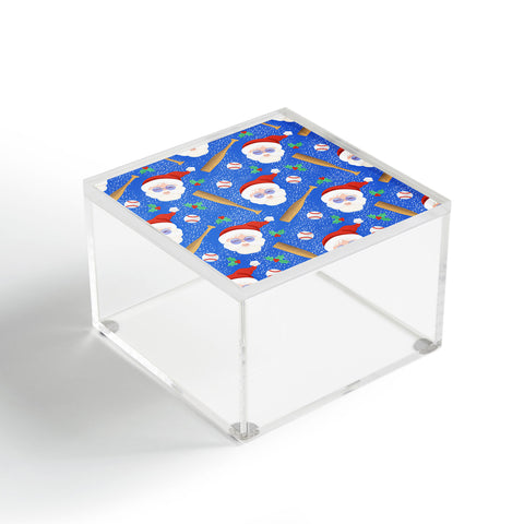 Design by Spark Sporty Baseball Santa Acrylic Box