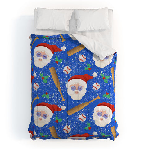 Design by Spark Sporty Baseball Santa Comforter