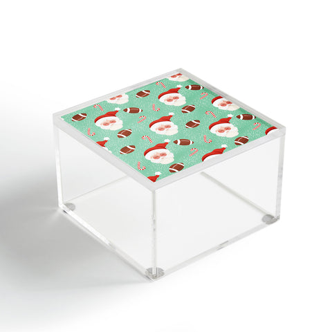 Design by Spark Sporty Football Santa Holiday Acrylic Box