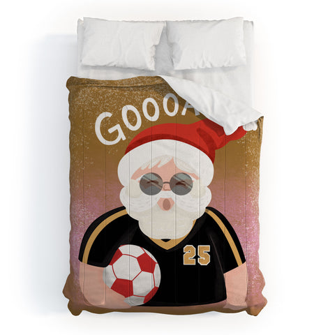 Design by Spark Sporty Soccer Santa Comforter