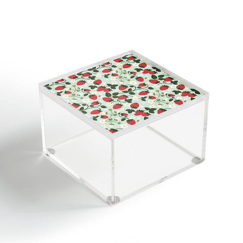 Design by Spark Strawberry Florals Fields Acrylic Box