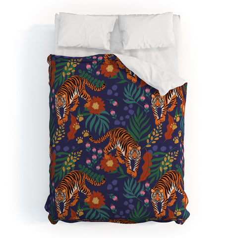 Design by Spark Tiger of the Glorious Jungle Duvet Cover
