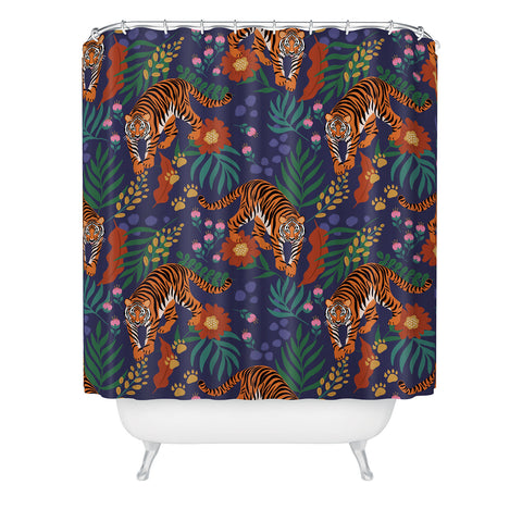 Design by Spark Tiger of the Glorious Jungle Shower Curtain